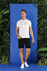 033 Slim Fit Siyah Bermuda