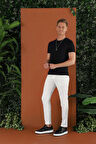 P 1122 Slim Fit Ekru Spor Pantolon