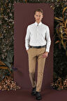 P 1137 Slim Fit Taba Klasik Pantolon