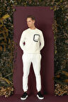 P 1140 Slim Fit Ekru Spor Pantolon