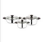 Fms 5013 Eko 6 Parça Paslanmaz Çelik Tencere Seti