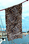 Leopar Desenli Deniz Havuz Plaj Havlusu 097 Kahverengi | Standart