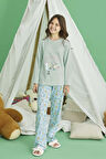 Genç Kız Aydoğan Pamuklu Pijama Takımı 240769 Mint | 14 Yaş