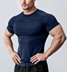 Ghassy Co. Erkek Nem Emici Hızlı Kuruyan Renk Solmayan Atletik Teknik Fitness Spor T-shirt