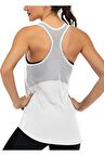 Ghassy Co. Kadın Racerback Sırt Açık Yarı Fileli Antrenman Yoga Koşu Spor Atlet Tank Tops 1780