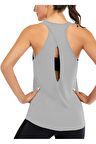 Ghassy Co. Kadın Cross Running Çapraz Sırtı Açık Antrenman Yoga Spor Atlet Tank Tops 1782