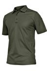 Ghassy Co. Erkek Taktik Polo Yaka Gömlek Hızlı Kuruma Nem Emici Performans Pique Jersey Golf T-shirt
