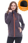 Ghassy Co. Kadın Tam Fermuarlı Kalın Outdoor Polar Ceket 