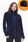 Ghassy Co. Kadın Tam Fermuarlı Kalın Outdoor Polar Ceket 