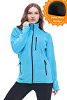 Ghassy Co. Kadın Tam Fermuarlı Kalın Outdoor Polar Ceket 