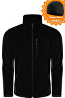Ghassy Co. Erkek Pro Rüzgar Geçirmez 5 Cepli Outdoor Tam Fermuarlı Polar Ceket
