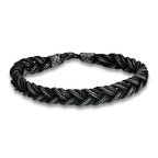 Gümüş Kazaziye Örgü Bileklik