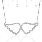 Gümüş Melek Kanadı Kadın Kolye