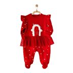 Andywawa AC23305 Happy New Year Bebek Tulum Burgundy