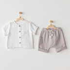 Erkek Bebek Takım 2 Parça Set Ocean Is My Happy Place AC25617