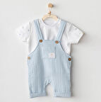 Erkek Bebek Salopet Müslin Takım AC25621