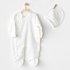 Bebek Tulum Takım Romper Hat Organic Prematüre Set