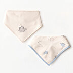 Erkek Bebek Fular 2 Parça Bibs Dino AC25923