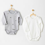 Andywawa AC26036 Keep Smiling 2’li Badi Grey