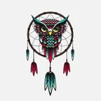 Dream Catcher baykuş araba Sticker 18CM