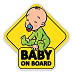 Karikatür bebek renkli Araba Oto Sticker çıkartma