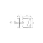 Bosch Fren Balatası Arka 61Mm Vectra A Astra F 91