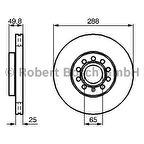 Bosch Fren Diski Ön 9D 289Mm Caddy III Golf V Touran 03