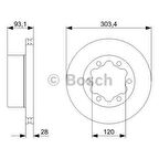 Bosch Fren Diski Arka 6D 303Mm Sprinter Crafter 06