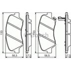 Bosch Fren Balatası Ön 133Mm Rıo III 1.1 Crdı 11