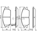 Bosch Fren Balatası Ön 127Mm Accent I X 3 1.3 94