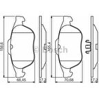 Bosch Fren Balatası Ön 156Mm Laguna II 2.0 16V 02