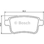 Bosch Fren Balatası Arka 95Mm Cıtan 12 Kangoo 08