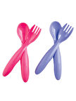 Mycey Çatal Kaşık Seti 4'lü Pembe-Mor