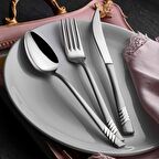 Yetkin Çelik Yakut Saten 6 Kişilik 42 Parça Çatal Bıçak Takımı 