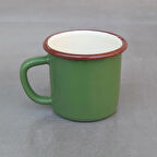 Emayeci Emaye Kupa Asker Yeşili