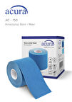 Ac-150 Yüz & Vücut Uyumlu Hipoalerjenik Kinesyo Tape Ağrı Bandı 5m X 5cm Mavi Renk 1 Beden