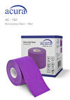 Ac-150 Yüz & Vücut Uyumlu Hipoalerjenik Kinesyo Tape Ağrı Bandı 5m X 5cm Mor Renk 1 Beden