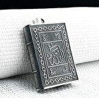 Allah Muhammet Yazılı Cevşeni Kebir Dualı 925 Ayar Gümüş Erkek Kolye Ucu