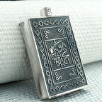 Allah Muhammet Yazılı Cevşeni Kebir Dualı 925 Ayar Gümüş Erkek Kolye Ucu