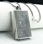 Allah Muhammet Yazılı Cevşeni Kebir Dualı 925 Ayar Gümüş Erkek Kolye