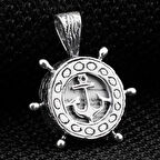 Gemi Dümeni  925 Ayar Gümüş Erkek Kolye Ucu