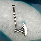 Balta Tasarımlı 925 Ayar Gümüş Erkek Kolye Ucu