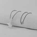 Parlak Yıldız Tasarımı 925 Ayar Gümüş Erkek Kolye