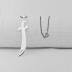 Zulfikar  Tasarımlı 925 Ayar Gümüş Erkek Kolye