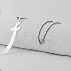 Zulfikar  Tasarımlı 925 Ayar Gümüş Erkek Kolye