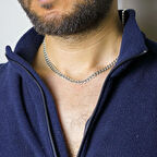 Zincir 3 mm 925 Ayar Gümüş Erkek Kolye