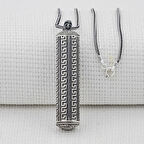 Silindir Cevşeni Kebir Dualı 925 Ayar Gümüş Erkek Kolye