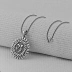 Galaksi Tasarımlı 925 Ayar Gümüş Erkek Kolye