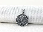 Viking Vegvisir Pusulası 925 Ayar Gümüş Erkek Kolye Ucu