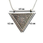 Osmanlı Tugralı Cevşeni Kebir Dualı 925 Ayar Gümüş Erkek Kolye